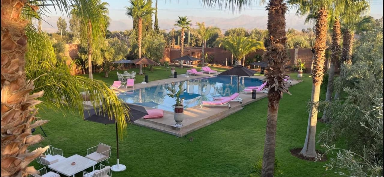 فيلا مع حمام سباحة للإيجار Rte de Tahanaout