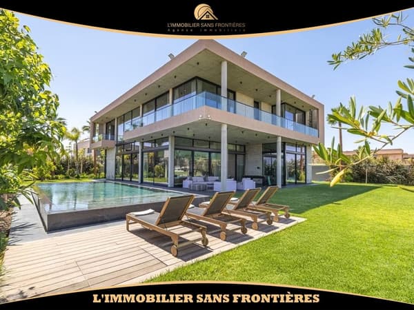 Möblierte Villa in Amelkis, Privatpool + privater Garten, Marrakesch: zu vermieten