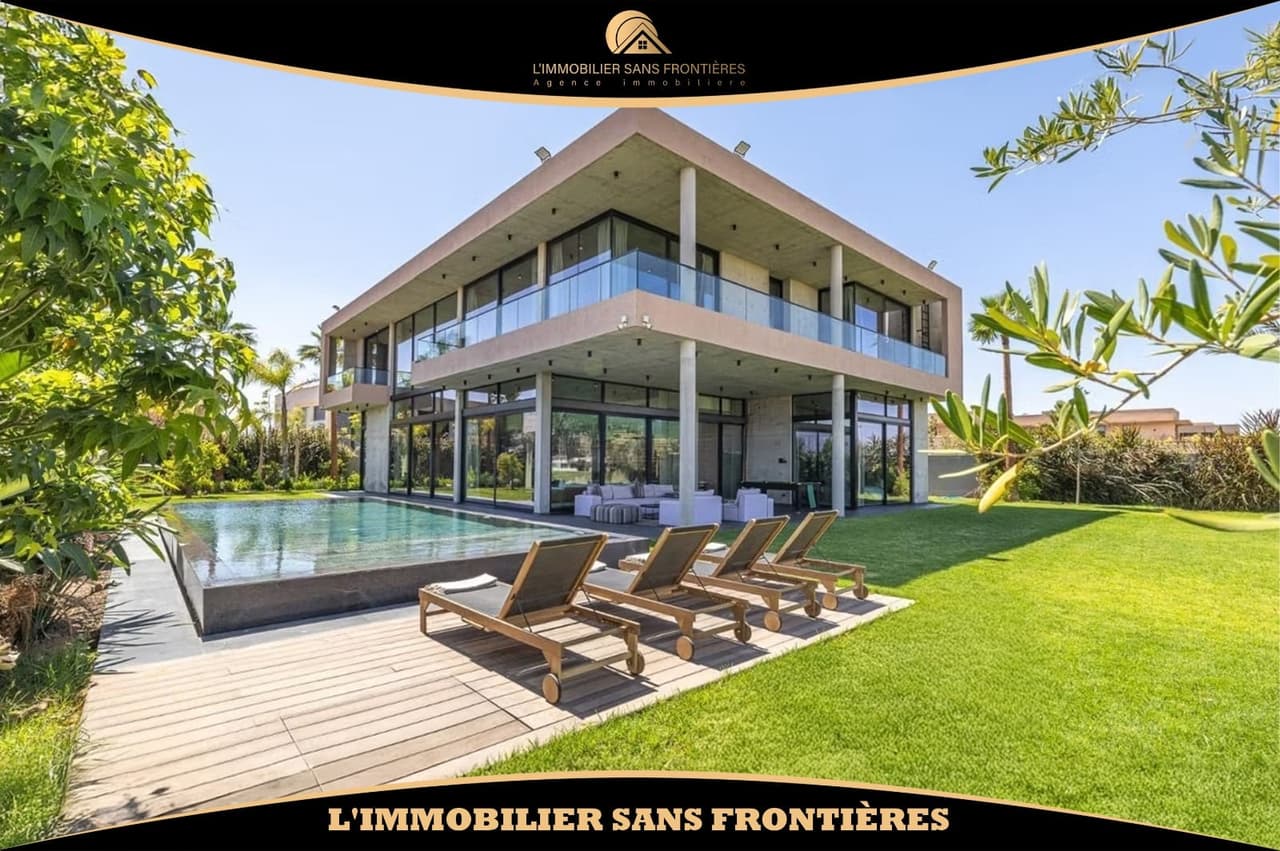 Möblierte Villa in Amelkis, Privatpool + privater Garten, Marrakesch: zu vermieten