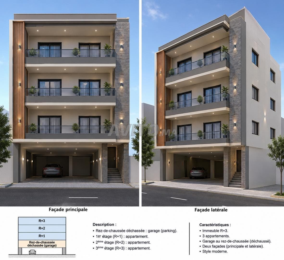 Maison opportunité Asilah 4 étages