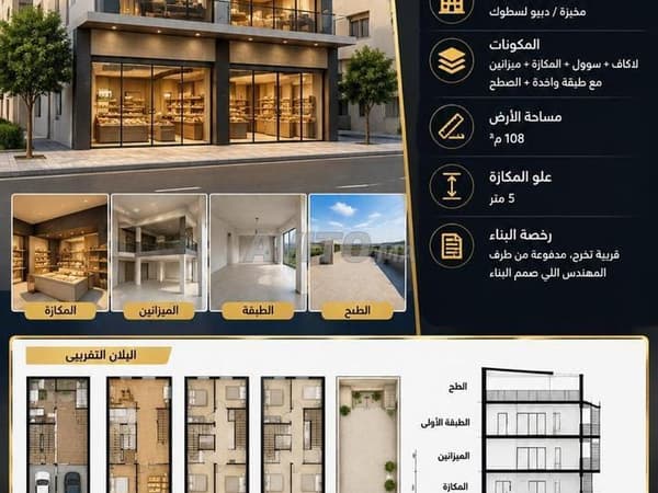 Commercieel terrein van 108 m² in Agadir