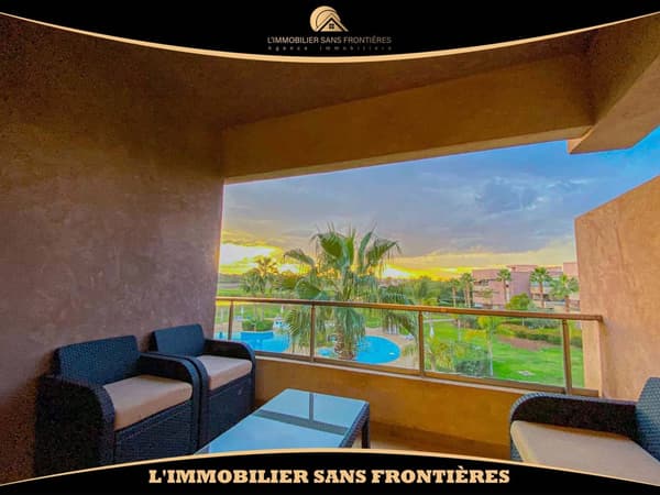 Apartamento amueblado en Prestigia, Piscina colectiva + Suelo de parquet, Marrakech: en alquiler
