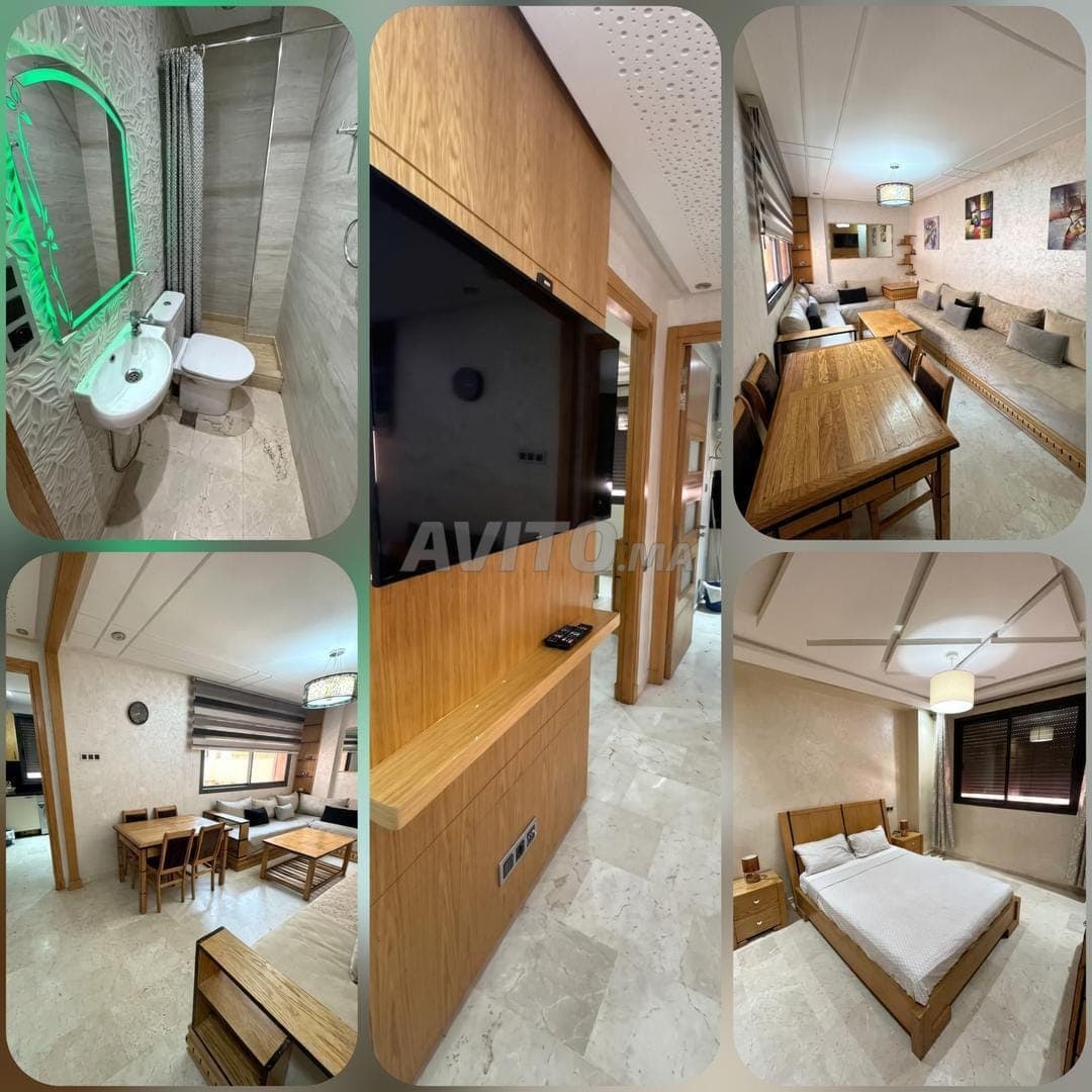 Monolocale arredato in affitto mensile - Boulevard Allal El Fassi 🏡