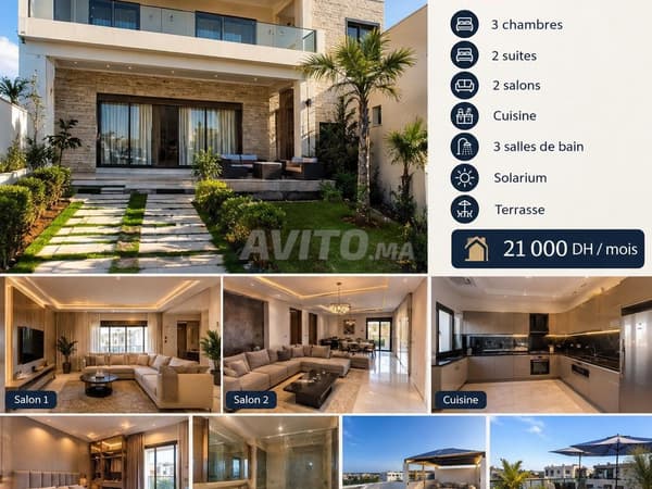 Villa à louer dar BouazzA