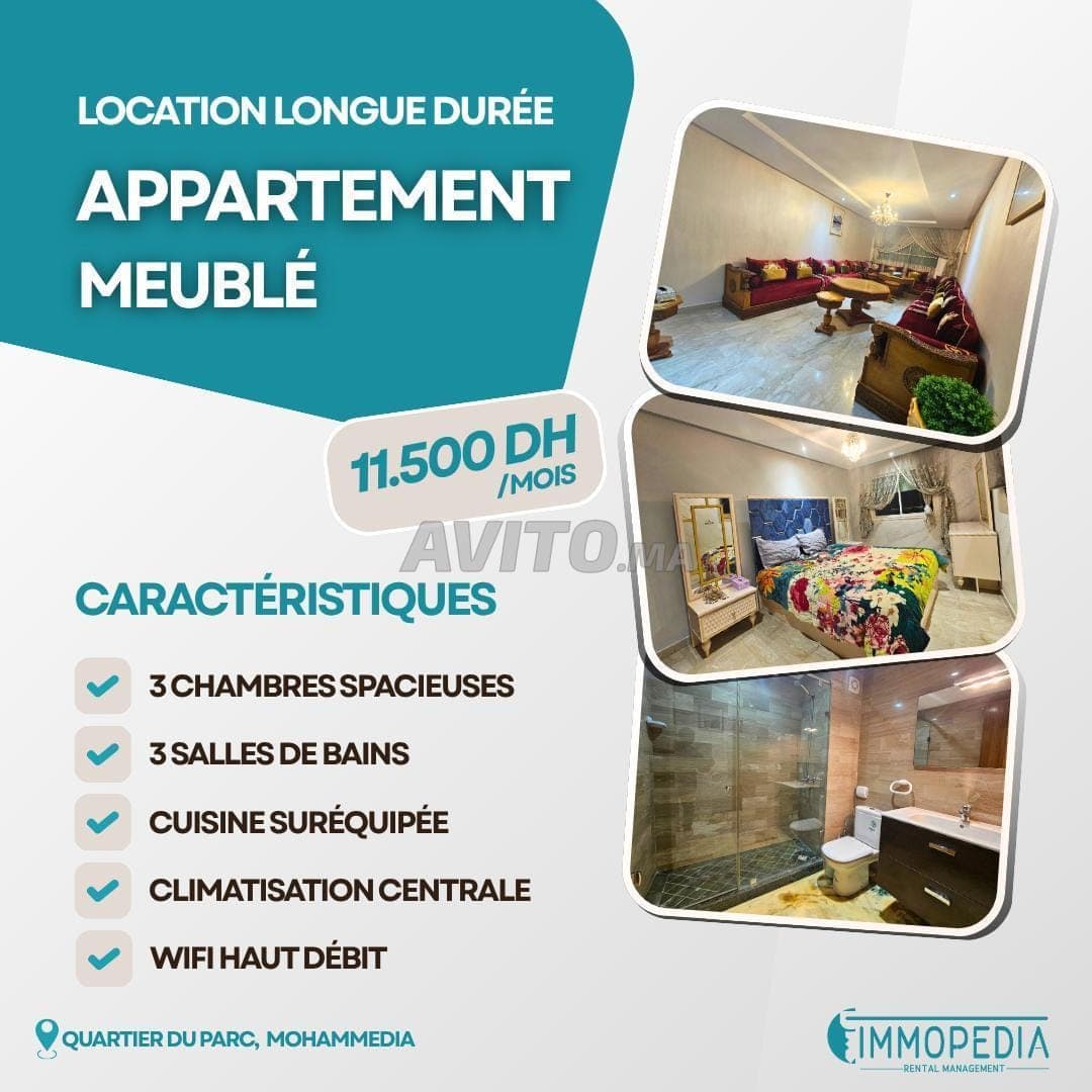 Appartement à louer 120 m² à Mohammedia