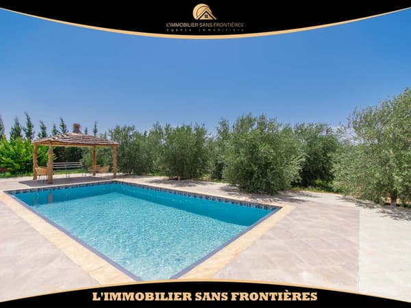 Villa meublée à Souihla, Piscine privée + Puits 120 m, Marrakech : à louer