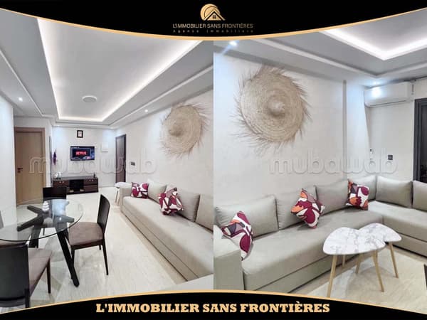 شقة مفروشة مساحتها 50 م² بشارع Route de Casablanca، تراس كبير، الطابق الخامس و…