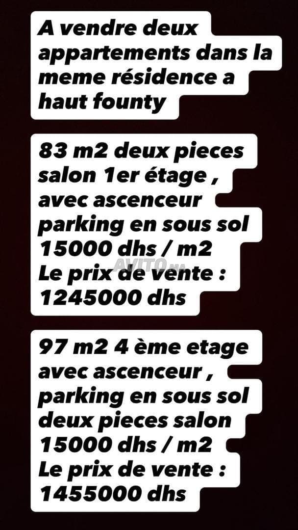 Appartement à vendre 83 m² à Agadir