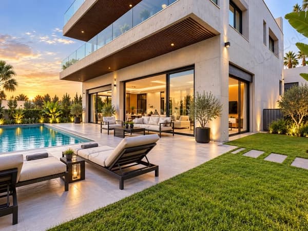 Villa d'exception neuve 606m2 Vue Mer avec piscine Route d'Azemmour 10 min du Mall…