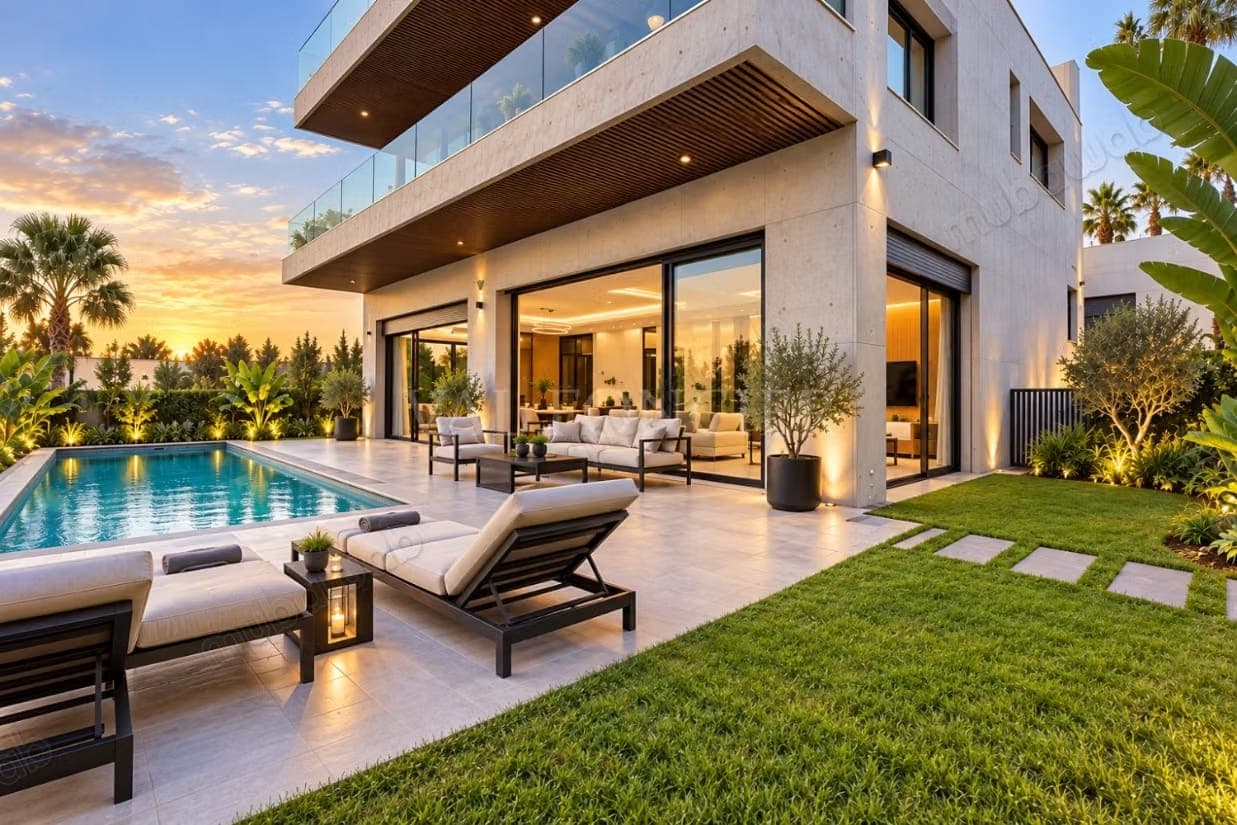 Villa d'exception neuve 606m2 Vue Mer avec piscine Route d'Azemmour 10 min du Mall…
