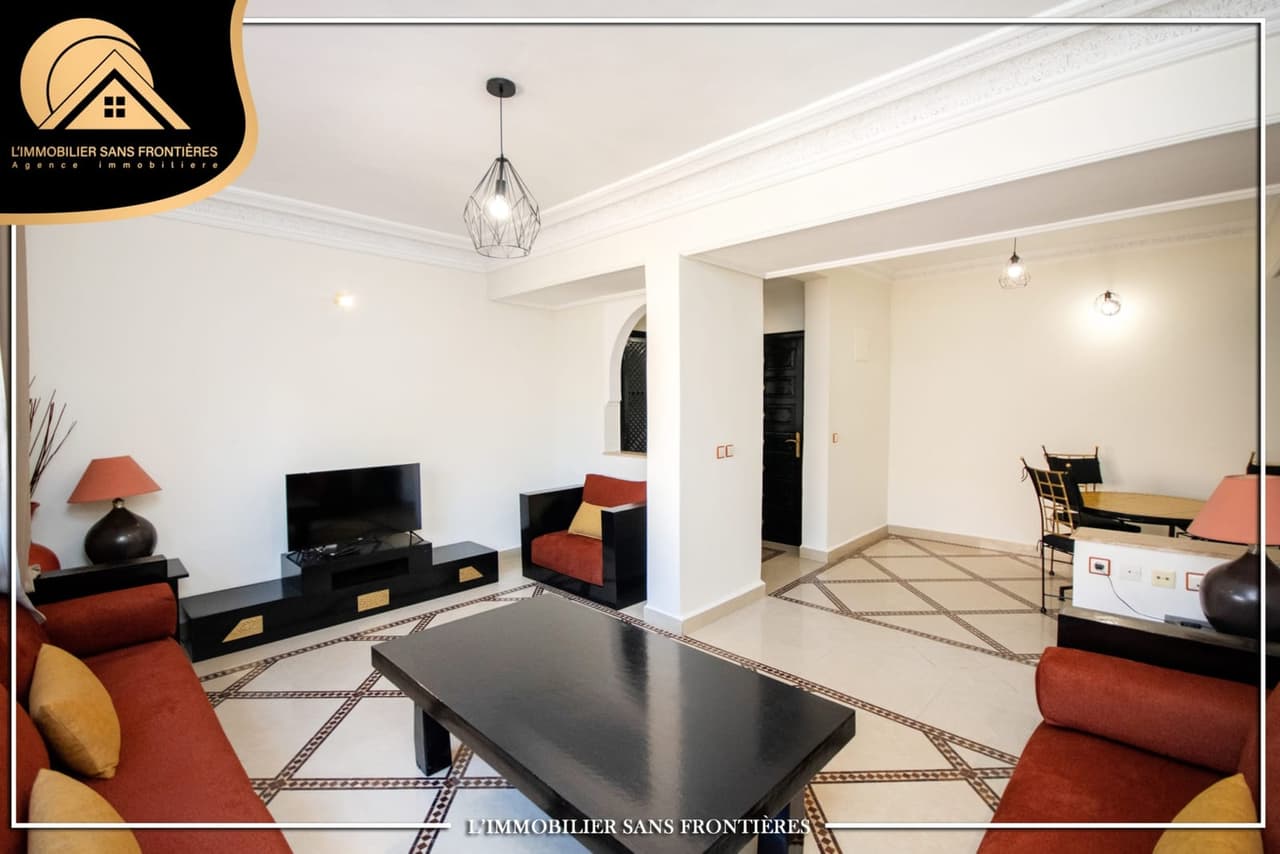 Apartamento en alquiler en Guéliz, Marrakech, Terraza privada, 100 m²