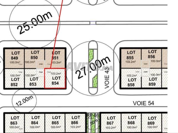 Terreno de 104 m²