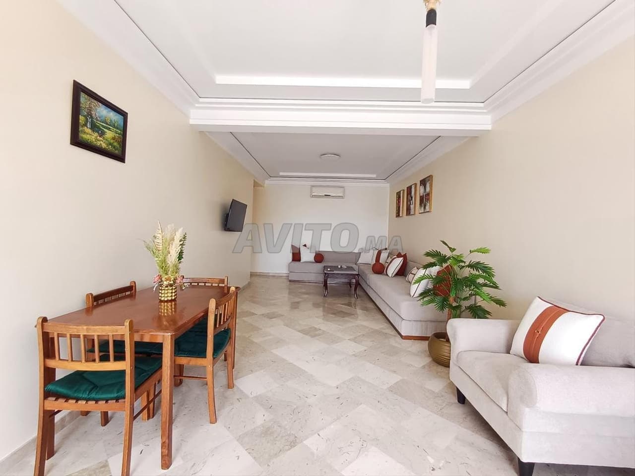 Appartement deux chambres meublé sans vis-à-vis