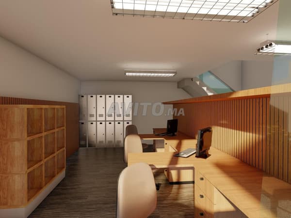 Bureau RDC cour 68m² face Tribunal, 5min Gare
