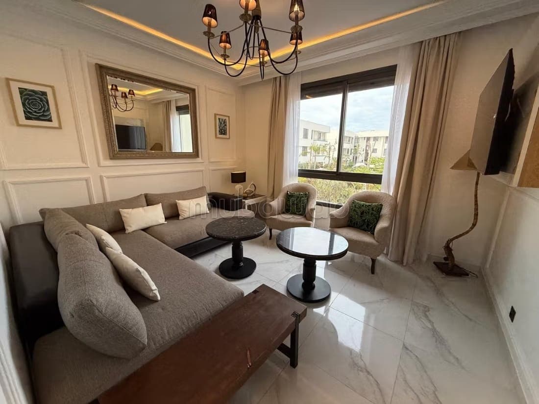 Ain Diab Extension – Gemeubileerd appartement te huur, 2 slaapkamers