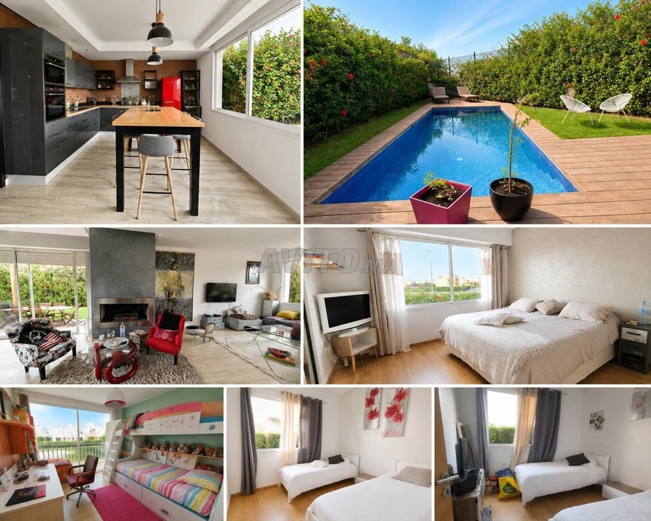 Twin Villa with Pool Dar Bouazza 402m2