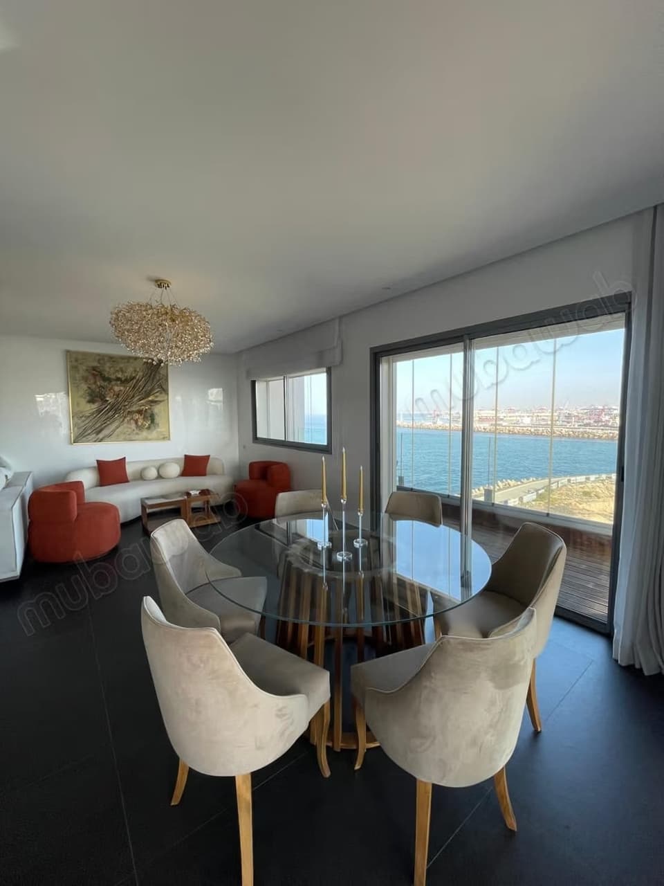 For rent Furnished apartment Sea view, Marina district