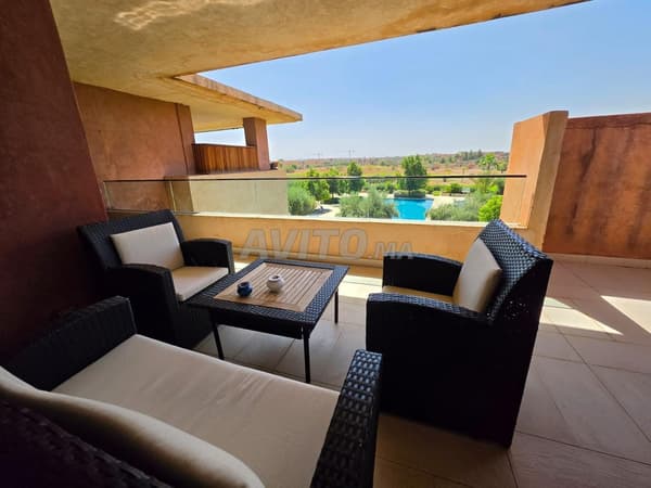 Appartement à louer avec vue Golf Piscine et Atlas