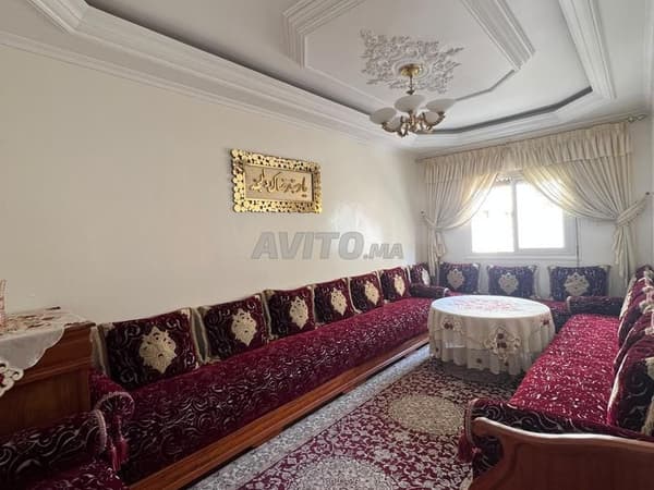Furnished 65m² bright apartment with view of Bd Mohamed VI