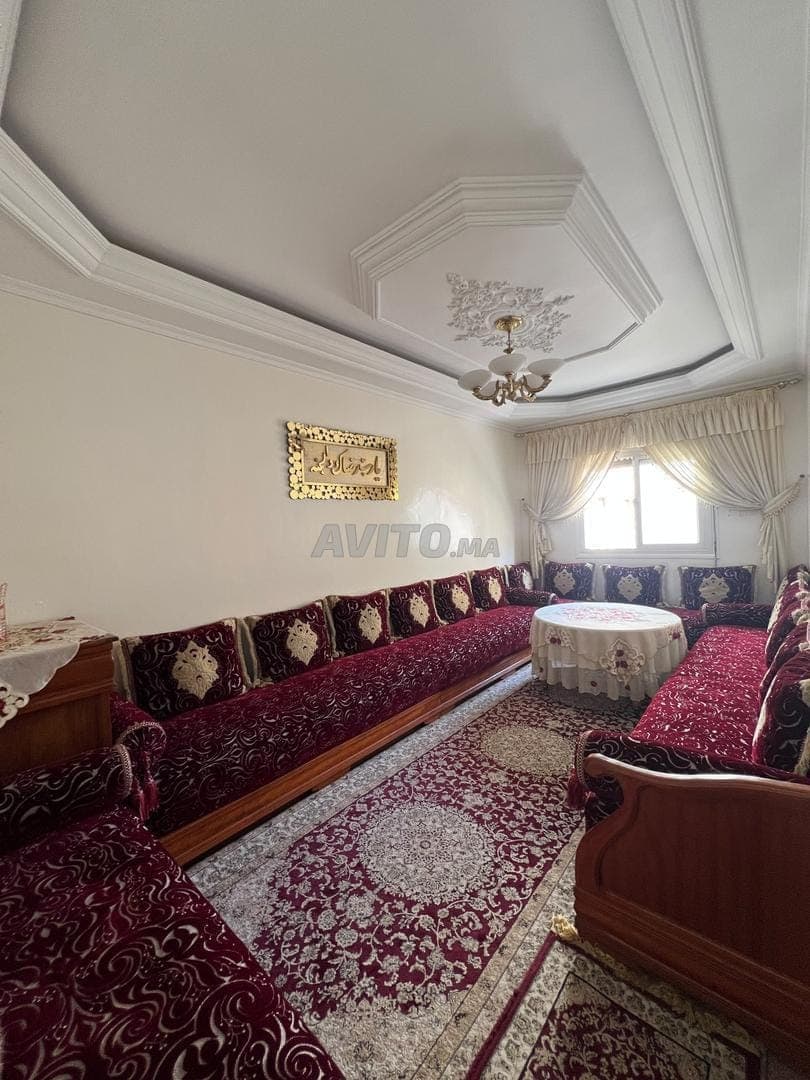 Furnished 65m² bright apartment with view of Bd Mohamed VI