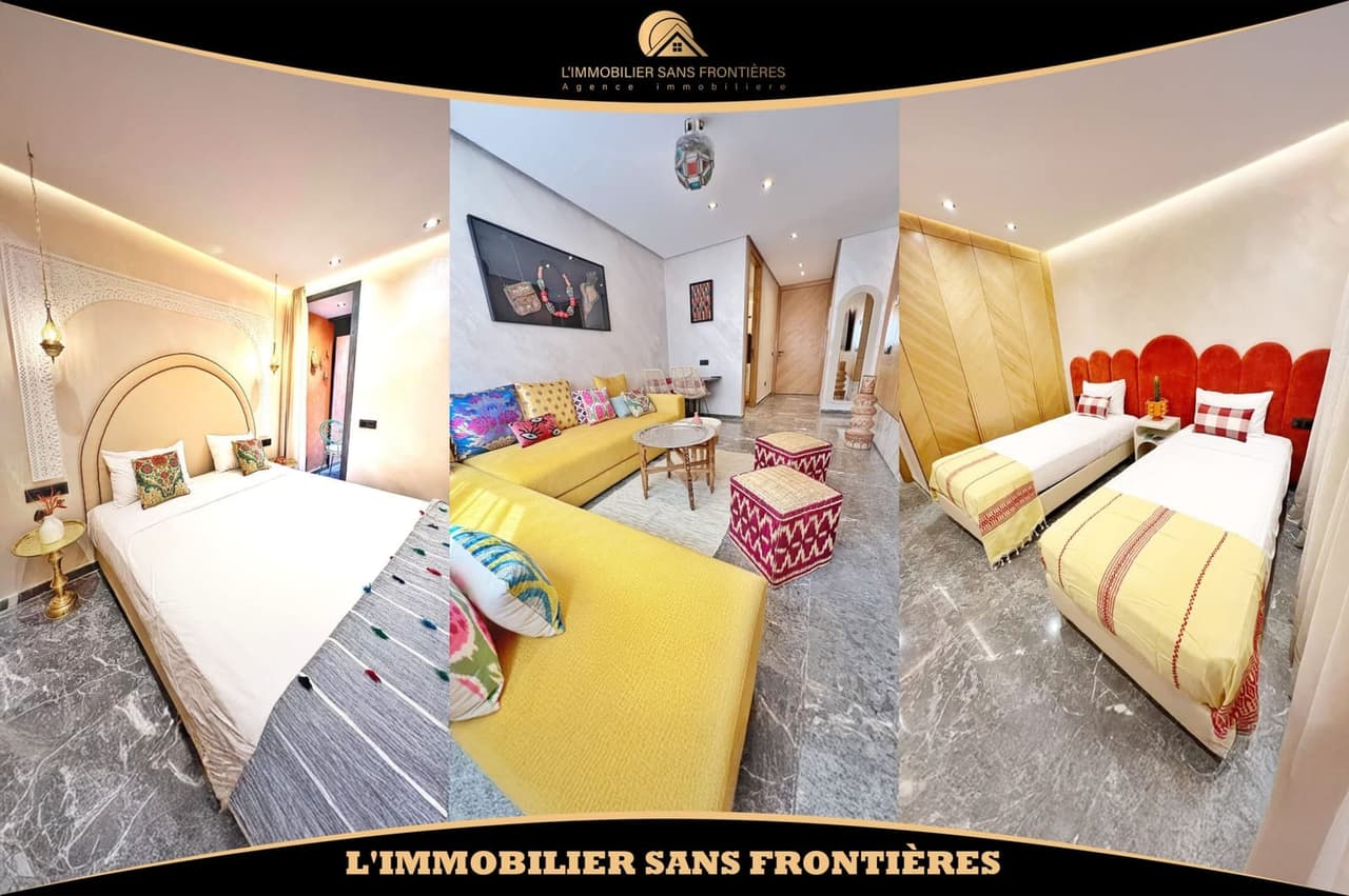 Appartement meublé à louer à Route de Casablanca, 77 m², Marrakech