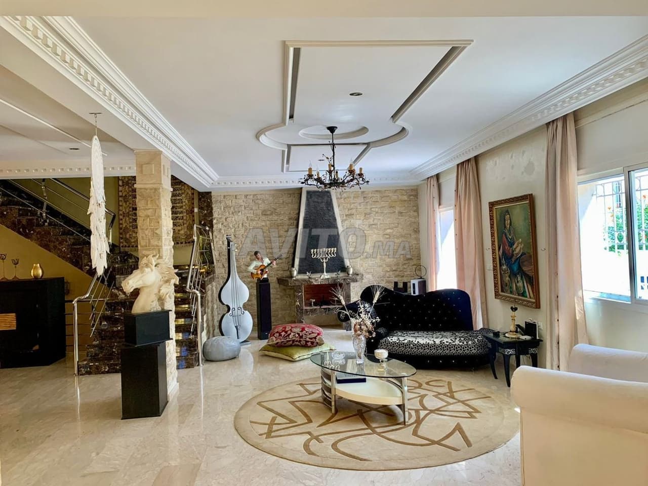 Villa meublée en location à Hay Riad Rabat