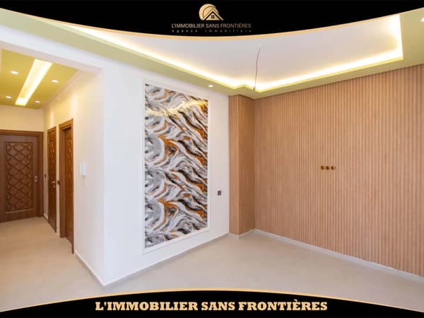 Nieuw en leeg appartement van 63 m² in Azzouzia – 2 slaapkamers, terras en verzorgde afwerking
