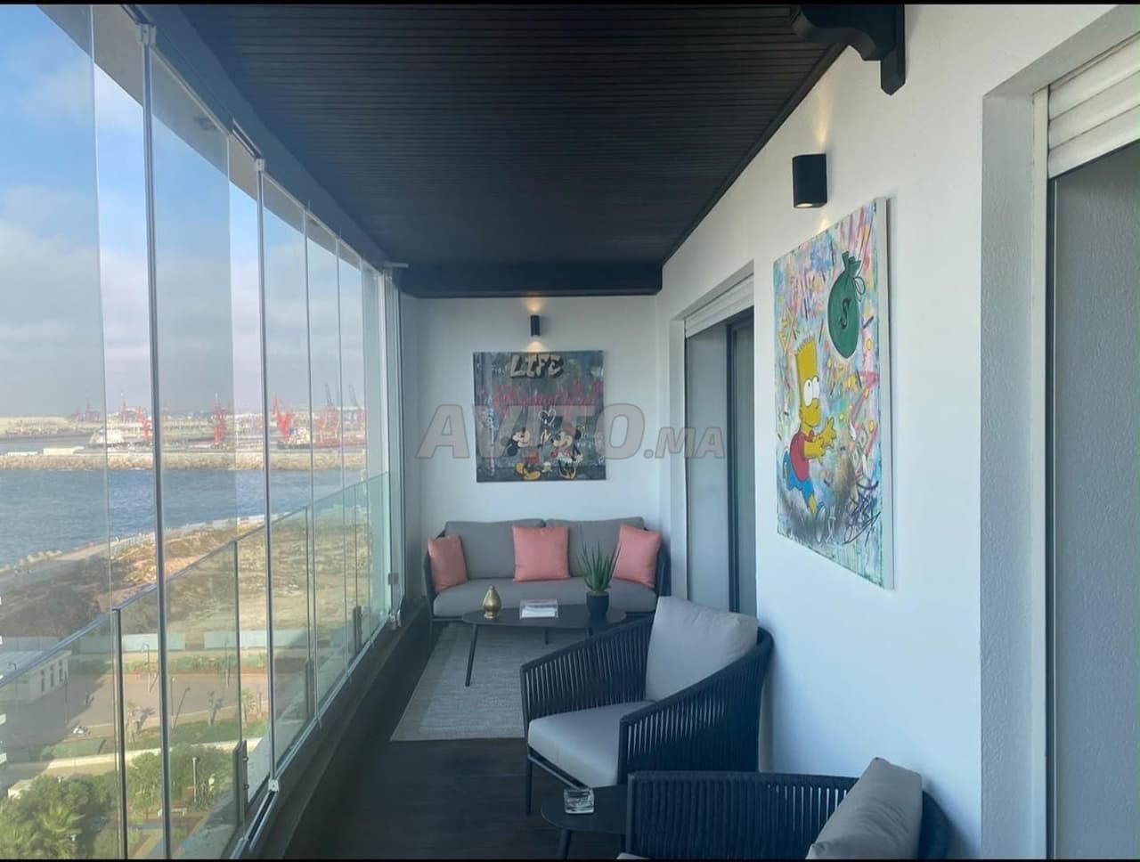 Luxe Gemeubileerd Appartement 129 m² in Casablanca Marina