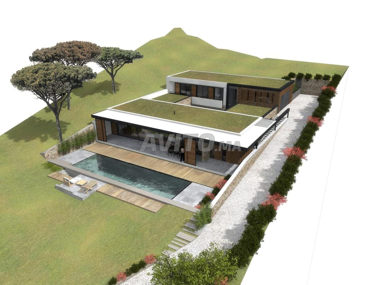 Terrein Villa 400M2 2 gevels
