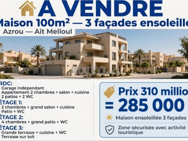 Maison à vendre Azrou 310M 100m²