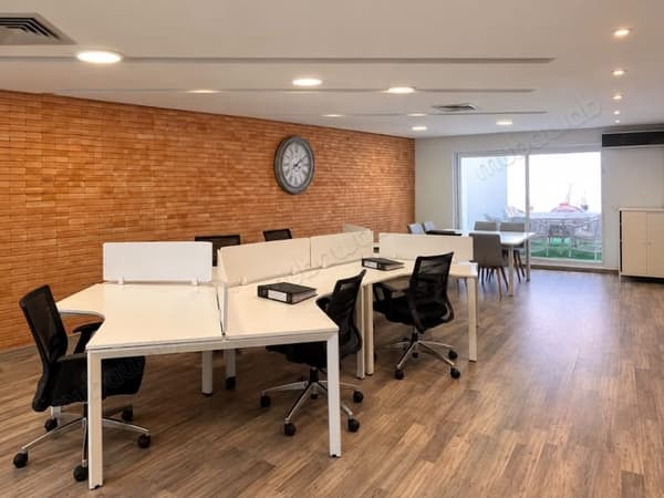 Furnished office, 80 m² plus 15 m² terrace