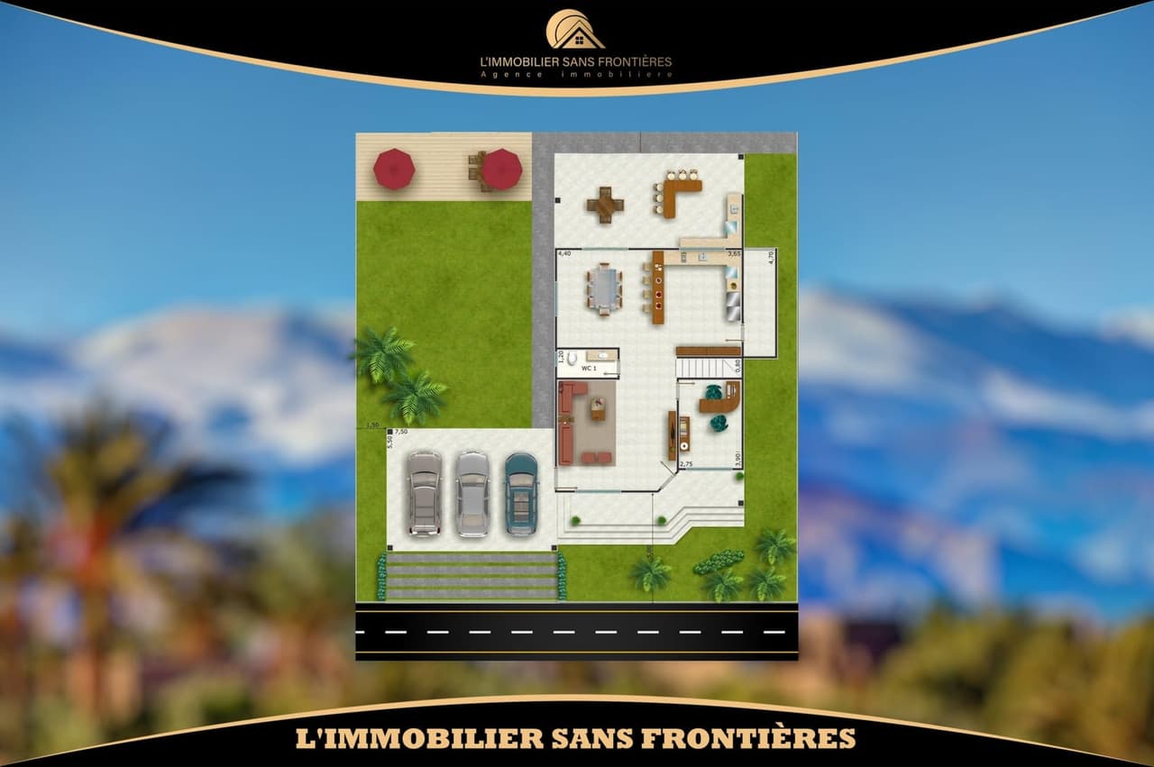 Terreno in vendita a Route d’Ourika Km 19, Route d’Ourika, Route principale, 370 m²