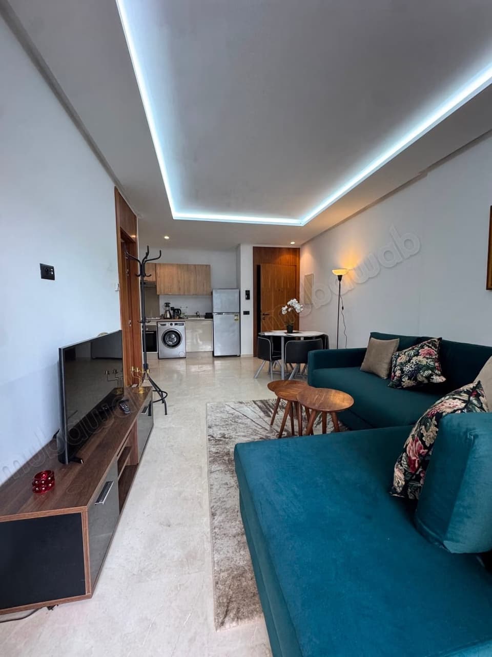 Très bel appartement en location à Casablanca Finance City. Surface totale 50 m². Meublé