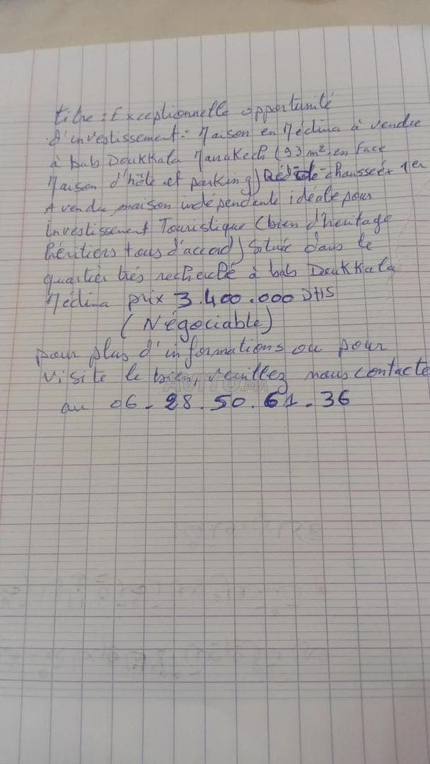 Vendre belle maison