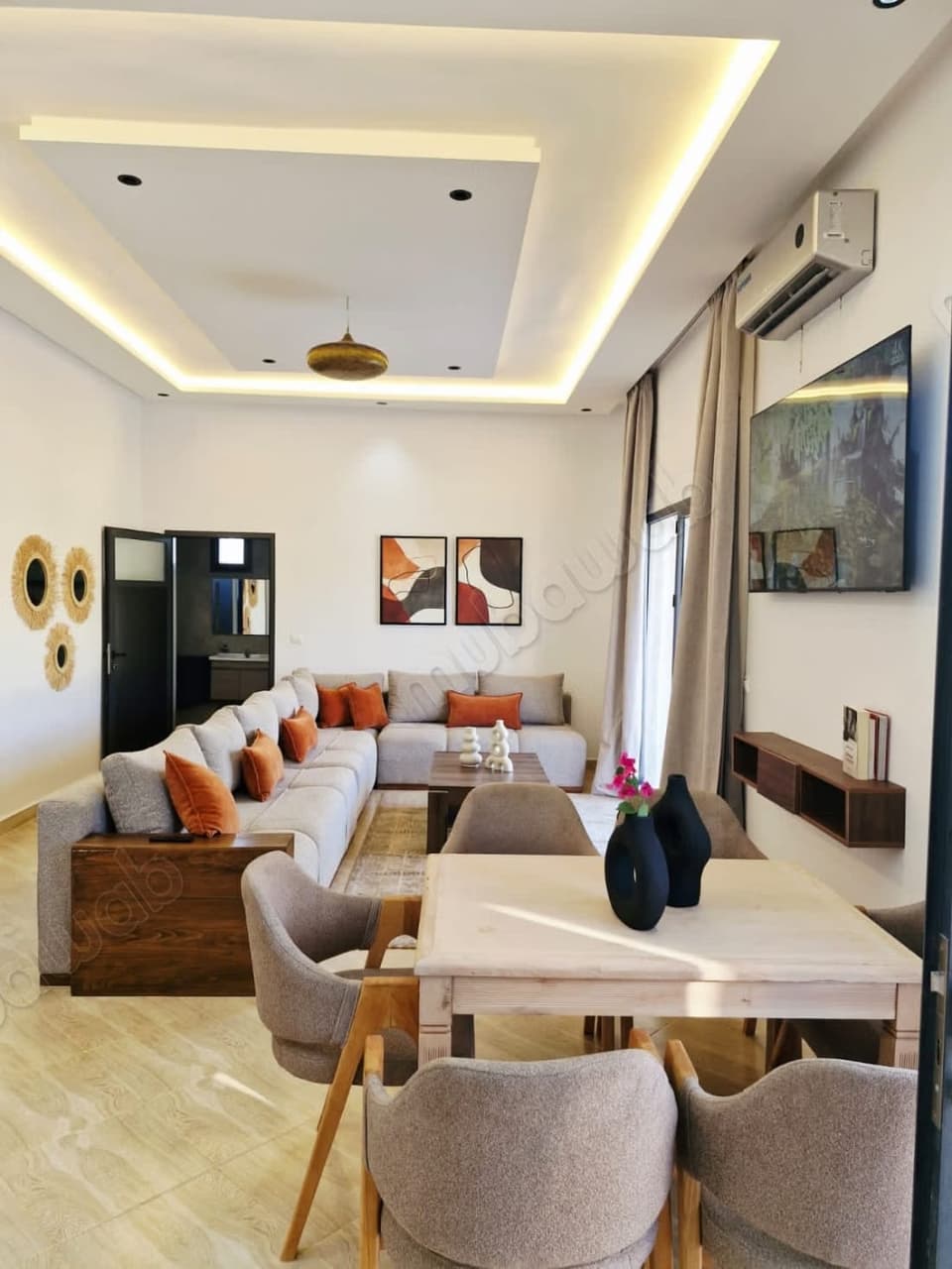 Möblierte Villa mit Pool zur Miete in Bouzama