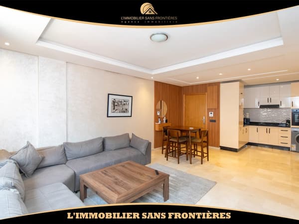 Studio meublé à louer à Semlalia, Marrakech – 3ᵉ étage avec terrasse – 60 m²
