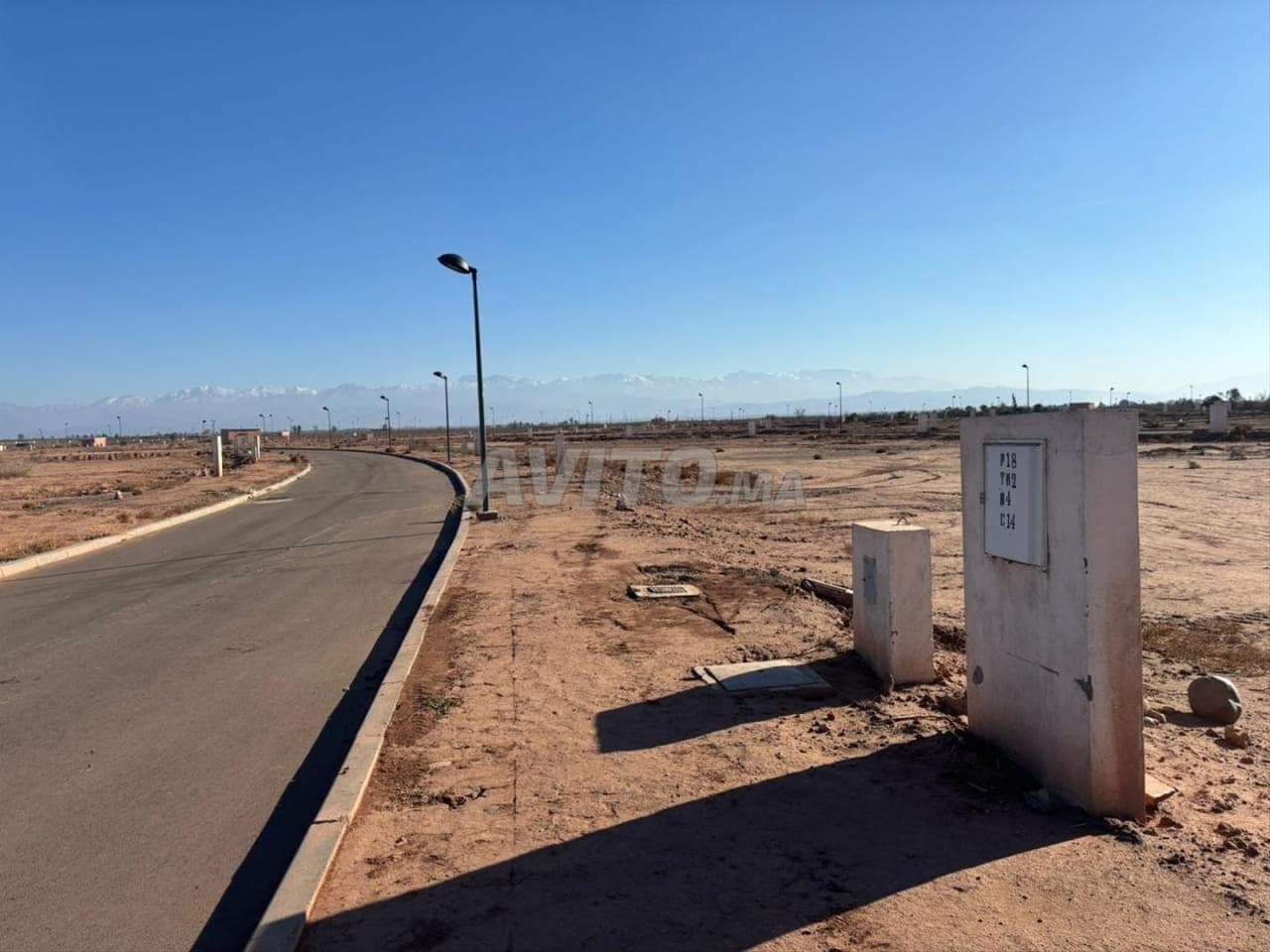 Terreno en venta con vistas a las montañas del Atlas