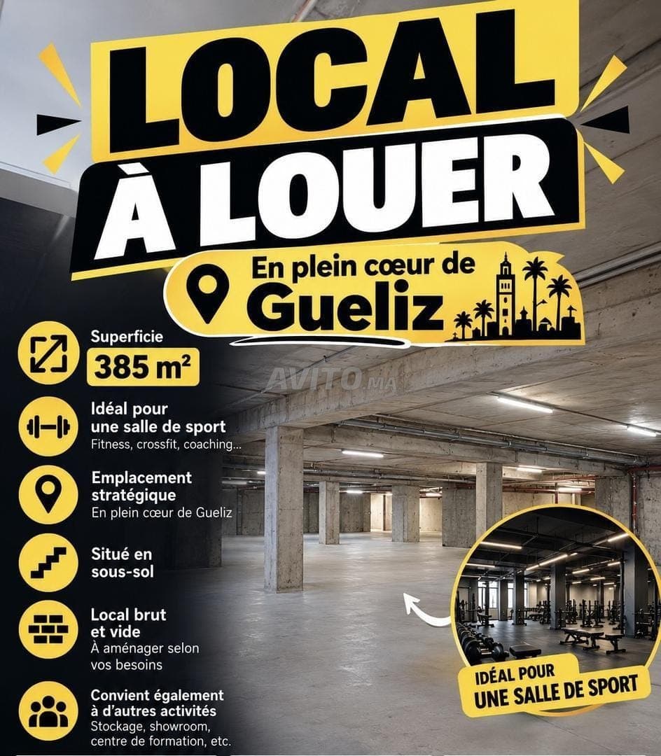 COMMERCIAL PREMISES FOR RENT IN THE HEART OF GUÉLIZ