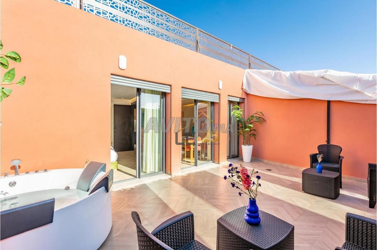 À louer Studio avec terrasse et jacuzzi à Guéliz