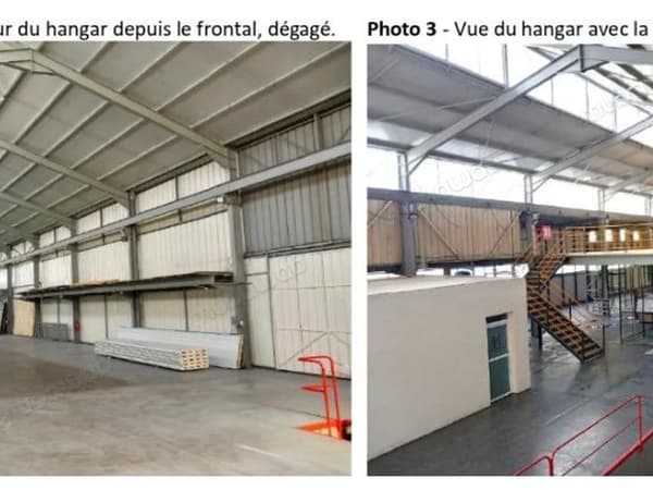 هنغار بمساحة 3600 م² بعقد ملكية باسم الواوامة