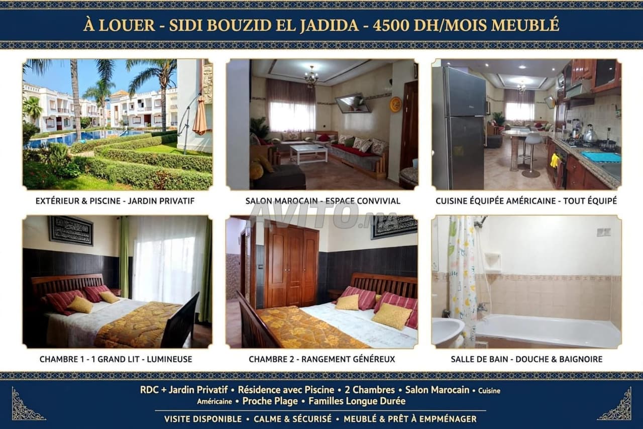 Wohnung zur Miete in Sidi Bouzid El Jadida