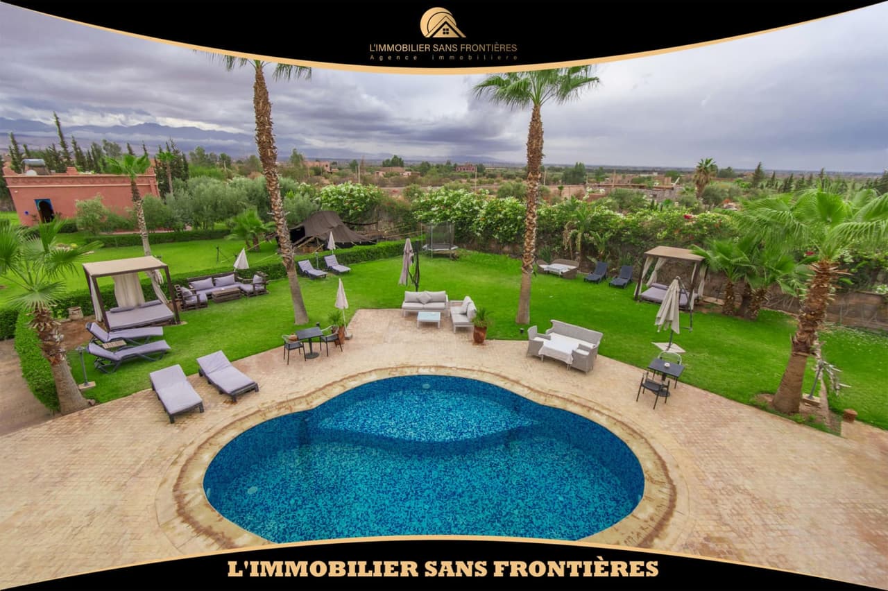 Maison d’hôtes meublée avec VNA à vendre à Route de Ouarzazate Km 35, 480 m², Marrakech