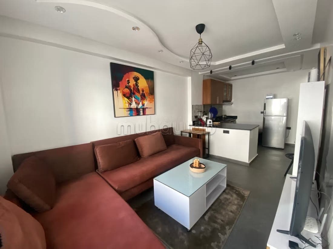 Bonito apartamento amueblado en alquiler en Agdal. Superficie 100 m². 1 dormitorio Bien amueblado