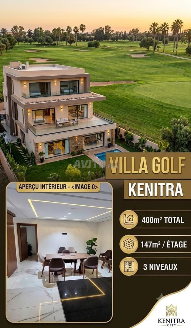 Villa de luxe à vendre à Golf Kenitra | 400m²