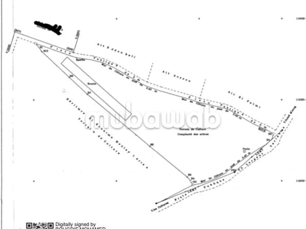 À Vendre – Terrain Titré avec Construction et Plantation – Route de Fès