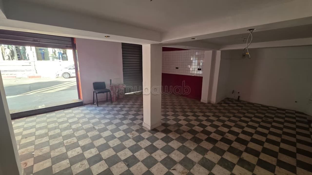 Magasin commercial à louer Hamria Meknès Rue de l'Armée Royale surface de 36 mètres