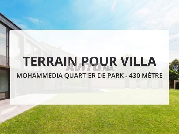 Terrain Villa à Vendre 430m² / Parc proche Corniche