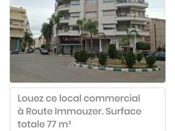 Bel locale commerciale in Route Immouzer in vendita o in affitto