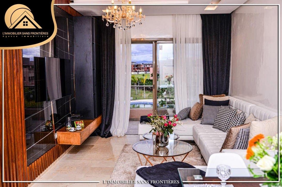 Apartamento en alquiler en Prestigia, Marrakech: Amueblado: 80 m²