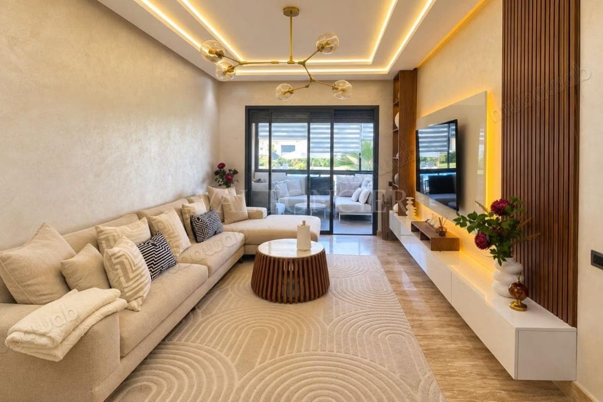 Vente Appartement rénové 114m2 2 chambres Les Crêtes, Casablanca